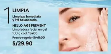 Age - Limpiadora facial en gel 100 g cód. 19400