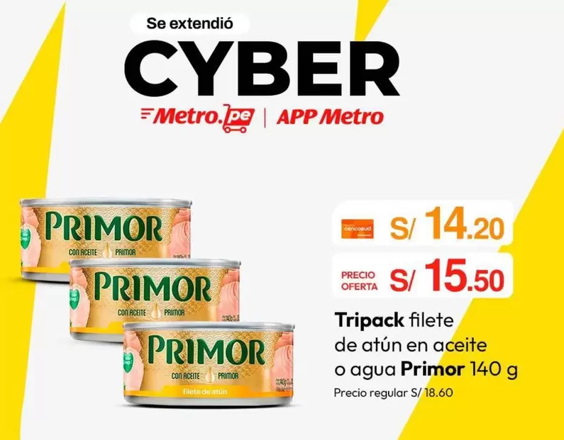 Primor - filete de atún en aceite o agua