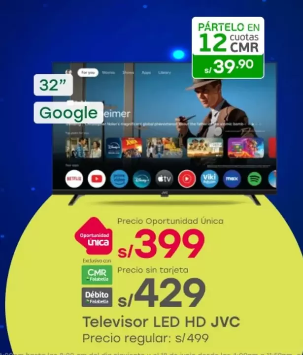 JVC - Televisor LED HD