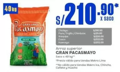 Arequipa - Arroz superior