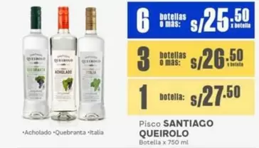 Santiago Queirolo - Pisco SANTIAGO QUEIROLO