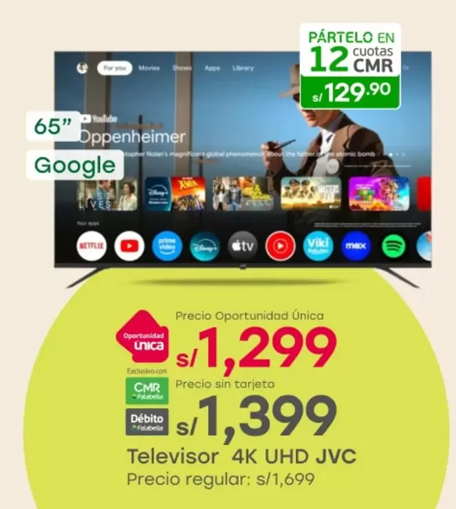 JVC - Televisor 4K UHD