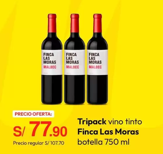 Las Moras - Tripack vino tinto