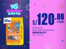 Mimaskot - Alimento para perros adultos