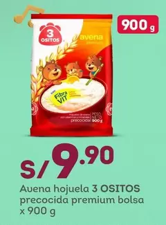 3 Ositos - Avena hojuela 3 OSITOS precocida premium bolsa