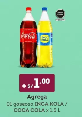 Coca-Cola - gaseosa INCA KOLA / COCA COLA