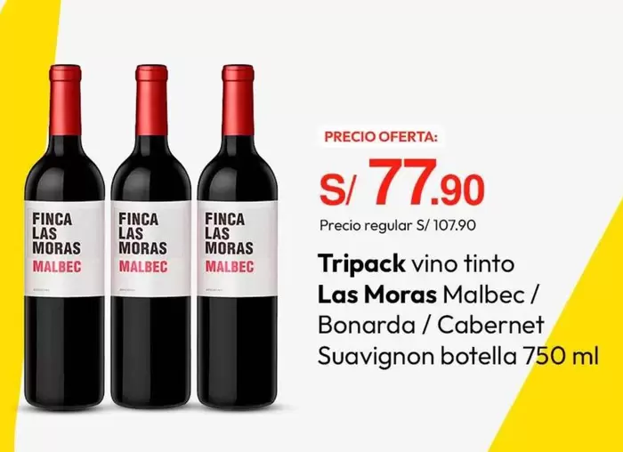 Las Moras - vino tinto  Malbec / Bonarda / Cabernet Suavignon