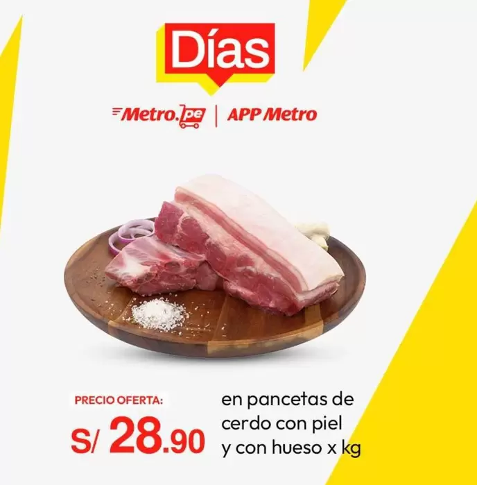 Metro - En Pancetas De Cerdo Con Piel