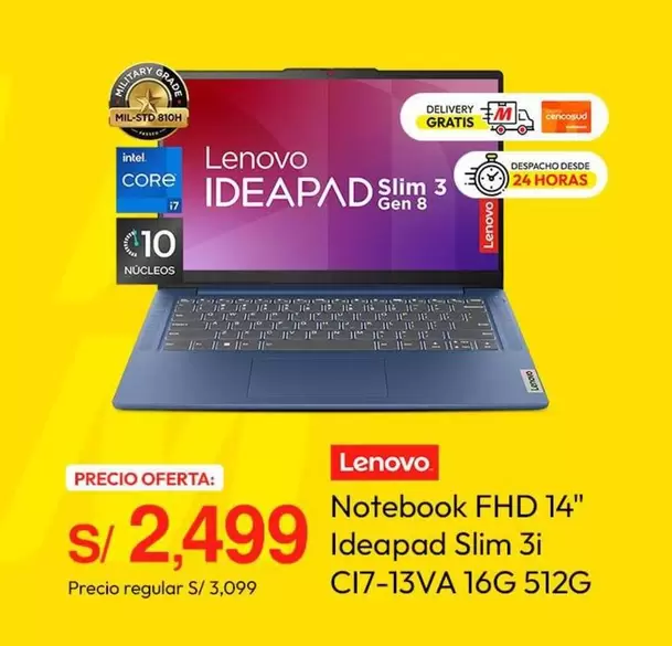 Lenovo - Notebook FHD 14" Ideapad Slim 3i