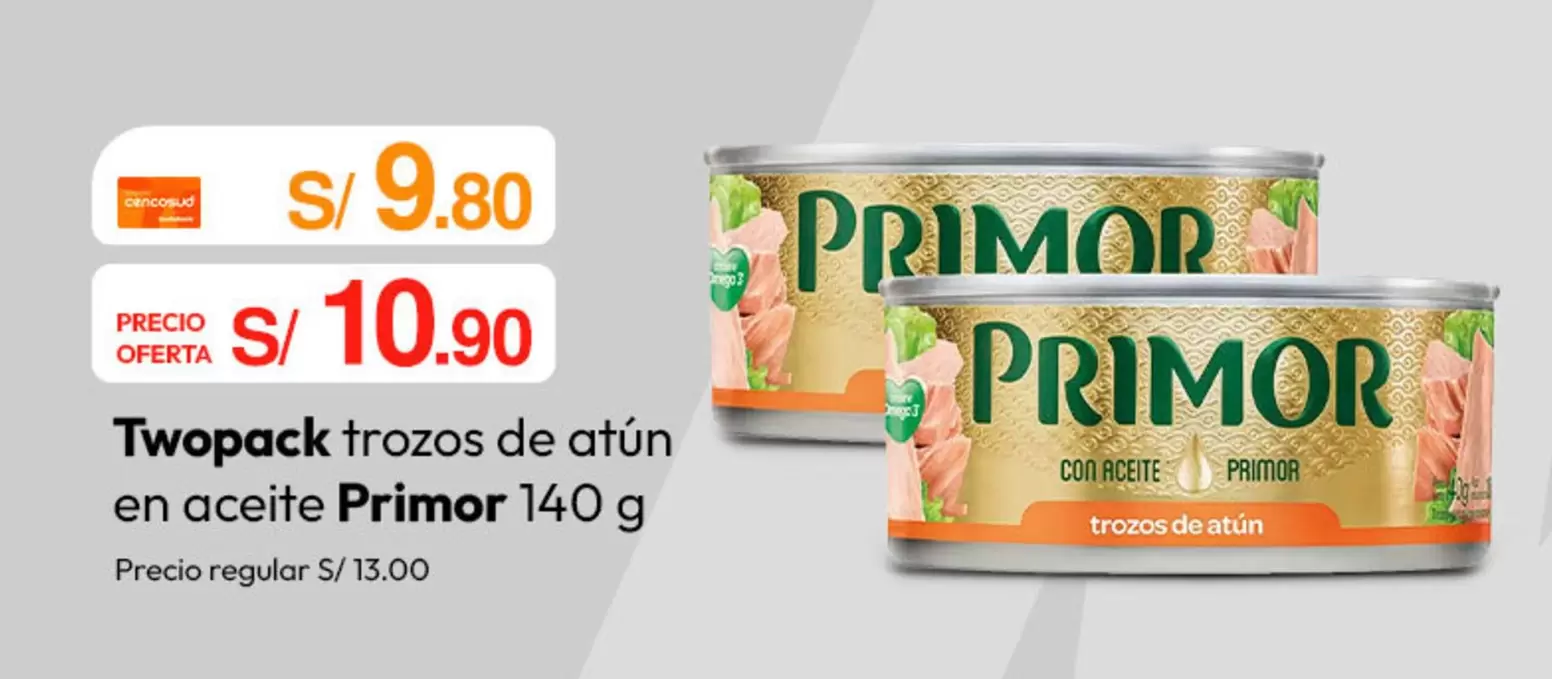 Primor - trozos de atún en aceite