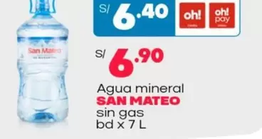 San Mateo - Agua mineral
