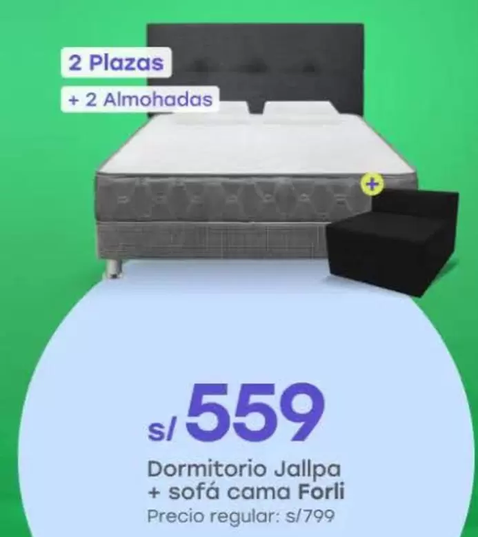 Forli - Dormitorio Jallpa + sofá cama