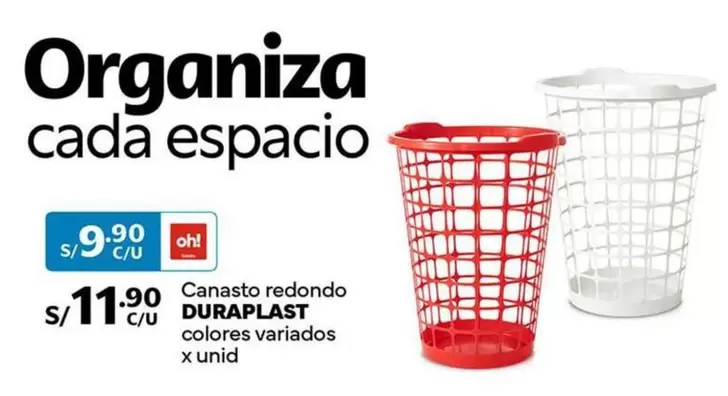 Duraplast - Canasto redondo