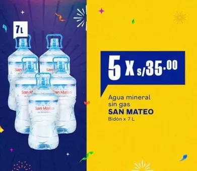 San Mateo - Agua mineral sin gas