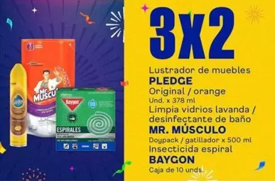 Orange - Lustrador de muebles, Limpia vidrios lavanda / desinfectante de baño, Insecticida espiral
