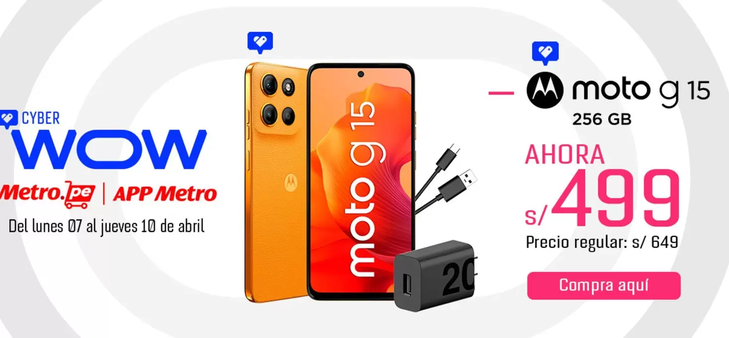 Metro - moto g 15