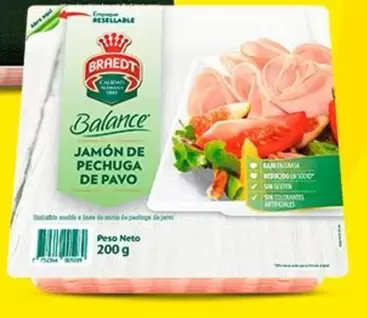 Braedt - JAMÓN DE PECHUGA DE PAVO