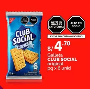 Club Social - Galleta CLUB SOCIAL original