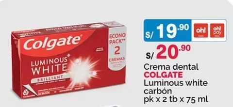 Colgate - Luminous white carbón