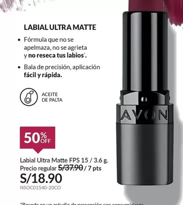 Avon - Ultra Matte FPS 15
