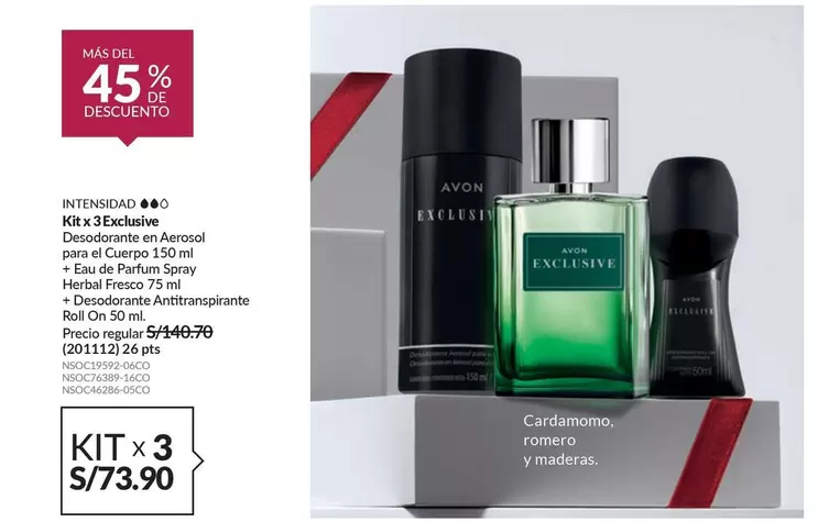 Avon - Kit x 3 Excive