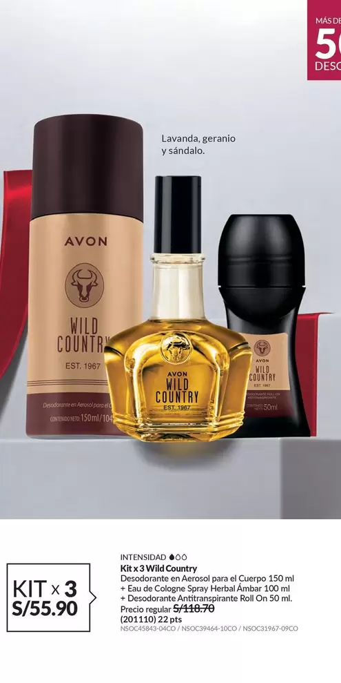 Avon - Kit x 3 Wild Country