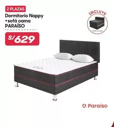 Paraiso - Dormitorio Nappy + sofá cama