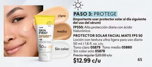 Solo - PROTECTOR SOLAR FACIAL MATE FPS 50