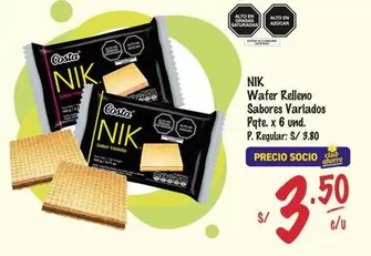Costa - Wafer Relleno
