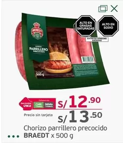 Braedt - Chorizo parrillero precocido