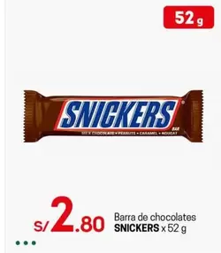 Snickers - Barra de chocolates