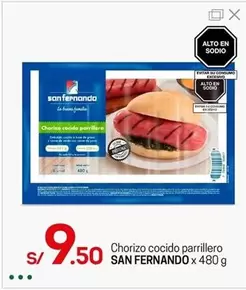 San Fernando - Chorizo cocido parrillero