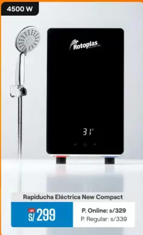 Rotoplas - Rapiducha Eléctrica New Compact