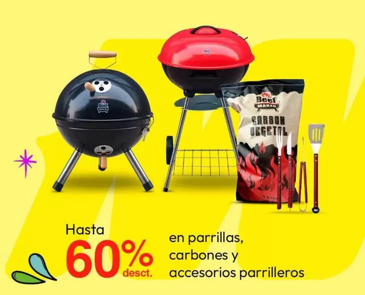 parrillas, carbones y accesorios parrilleros