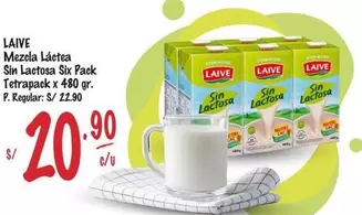 Laive - Mezcla Láctea Sin Lactosa Six Pack