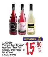 Tabernero - Vino Tuyo Rosé/ Borgoña/ Gran Tinto/ Gran Rosé Semiseco/ Gran Blanco
