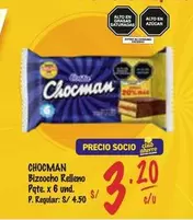 Chocman - Bizcocho Relleno