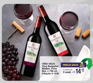 Viña Vieja - Vino Borgoña/ Malbec Tinto