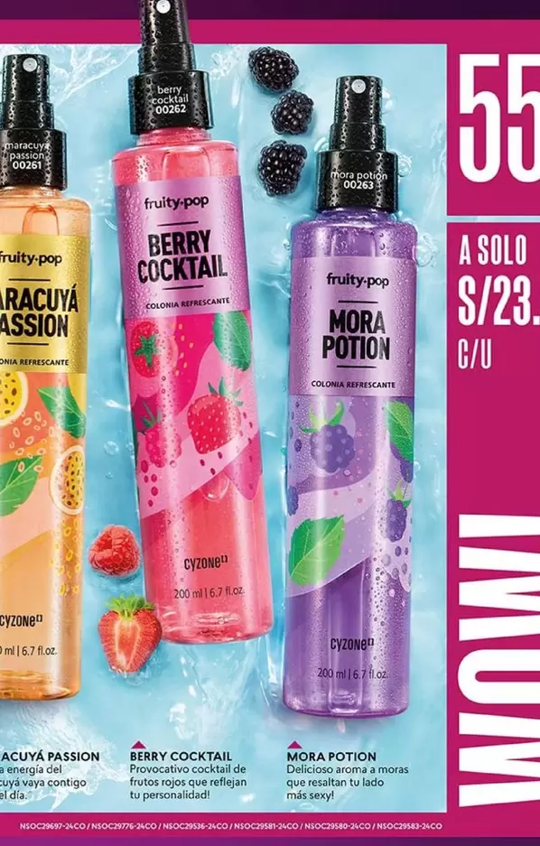 Solo - RACUYA PASSION, BERRY COCKTAIL, MORA POTION