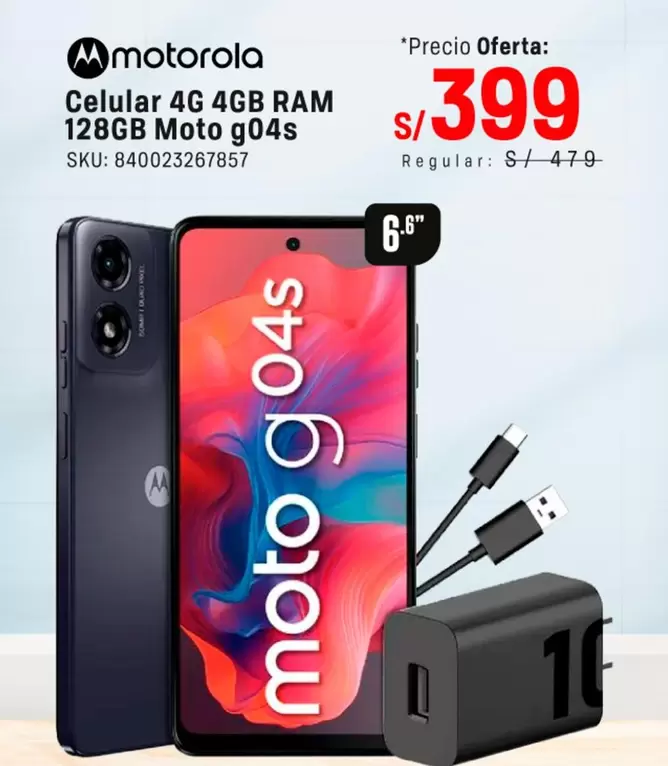 Motorola - 4G 4GB RAM 128GB Moto g04s