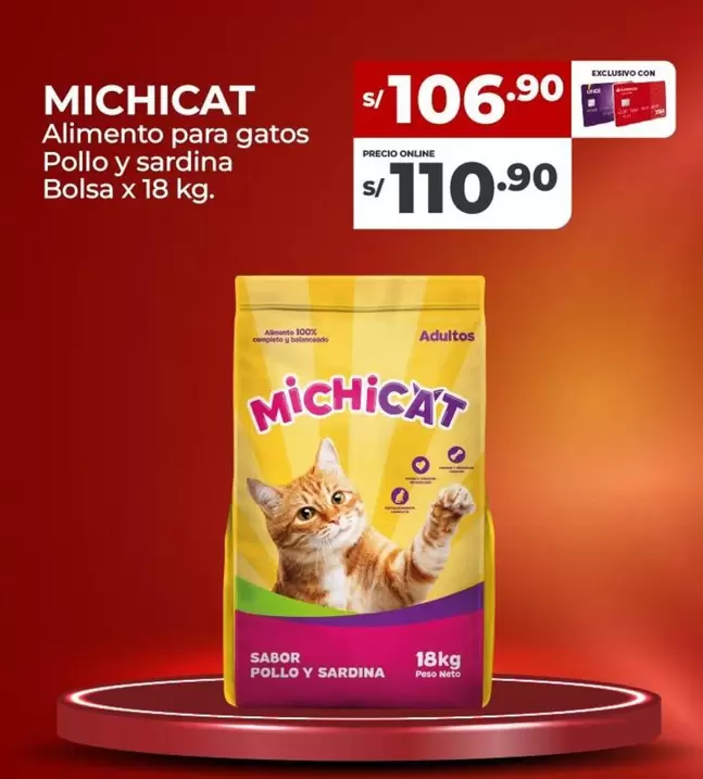 Alimento para gatos Pollo y sardina