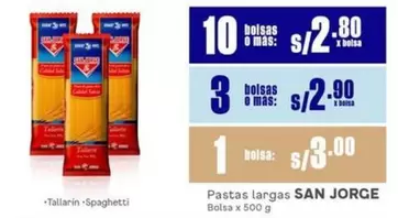 San Jorge - Pastas largas