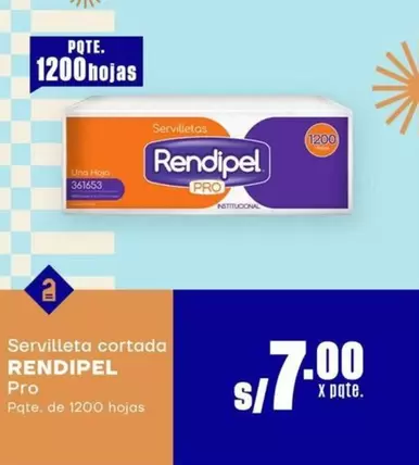 Una - Servilleta cortada