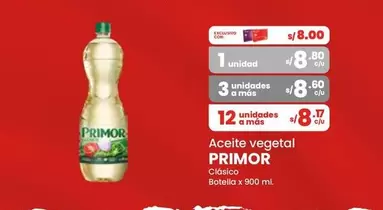 Primor - Aceite vegetal