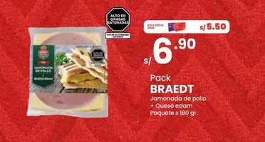 Braedt - Jamonada de pollo + Queso edam