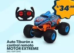 Auto Tiburón a control remoto MOTOR EXTREME