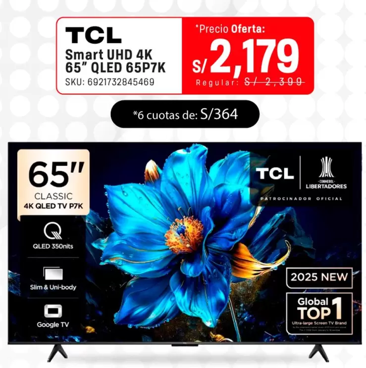 Smart -  UHD 4K 65" QLED 65P7K