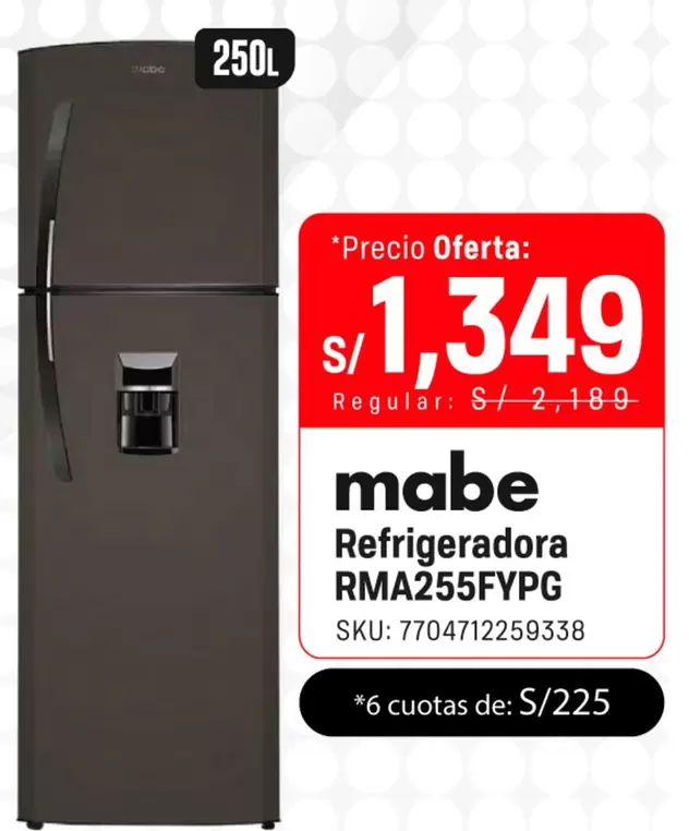Mabe - Refrigeradora RMA255FYPG