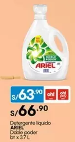Ariel - Detergente liquido Doble poder