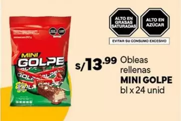 Obleas MINI GOLPE